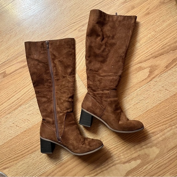 Universal Thread Shoes - Universal Thread Marlee Knee-High Boots Cognac
